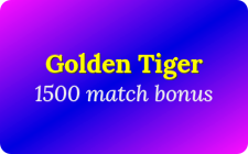 Golden Tiger 1500 Match Bonus